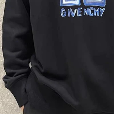 Givenchy FW23 黑色圓領衛衣印有標誌設計 BMJ0HA3YCT-001 Purchase Givenchy FW23 黑色圓領衛衣印有標誌設計 BMJ0HA3YCT-001