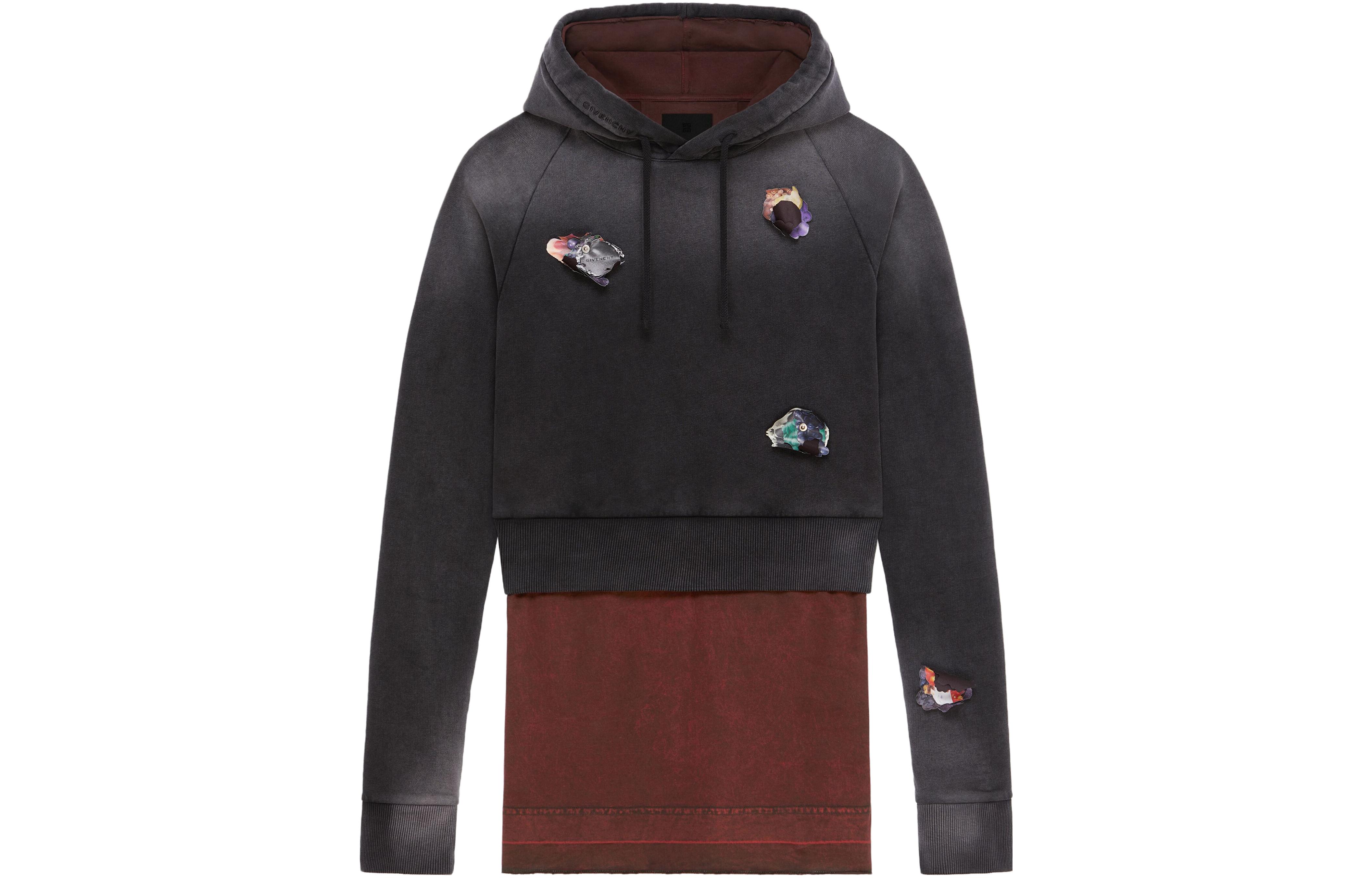 Givenchy FW23 Colorblock Hooded Casual Sweatshirt Multicolor BMJ0LV3YGS-960