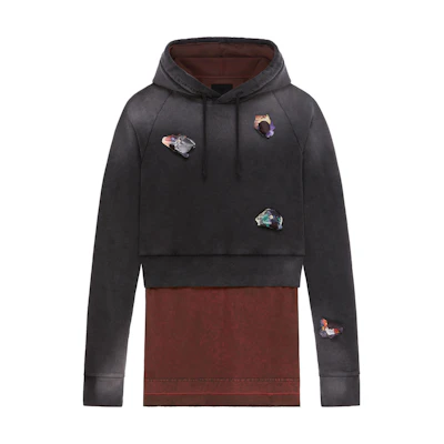 Givenchy FW23 Colorblock Hooded Casual Sweatshirt Multicolor BMJ0LV3YGS-960