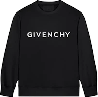 Givenchy FW23 Letter Logo Print Crewneck Pullover Sweatshirt Black Mens BMJ0HA3YCA-001 Givenchy FW23 Letter Logo Print Crewneck Pullover Sweatshirt Black Mens BMJ0HA3YCA-001