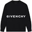 Order Givenchy Baju Sweatshirt Logo Cetakan Huruf FW23 Hitam BMJ0HA3Y8M-001