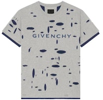 Givenchy FW23 Letter Print Oversized Straight-Cut T-Shirt Grey BM716N3YK1-063 Givenchy FW23 Letter Print Oversized Straight-Cut T-Shirt Grey BM716N3YK1-063