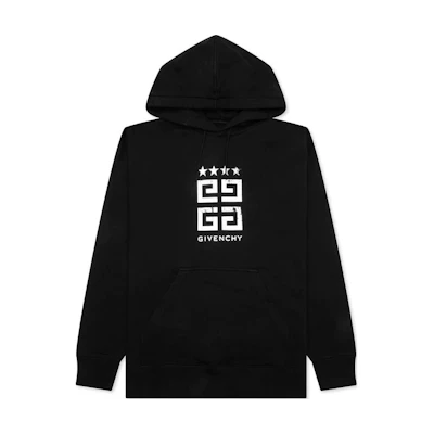 Givenchy FW23 Logo Hoodie Black Pullover Long Sleeve BMJ0HC3YEL-001