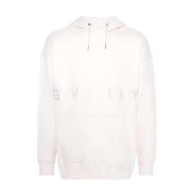 Givenchy FW23 Logo Letter Print Plain Hoodie White BMJOHC3Y6V-657