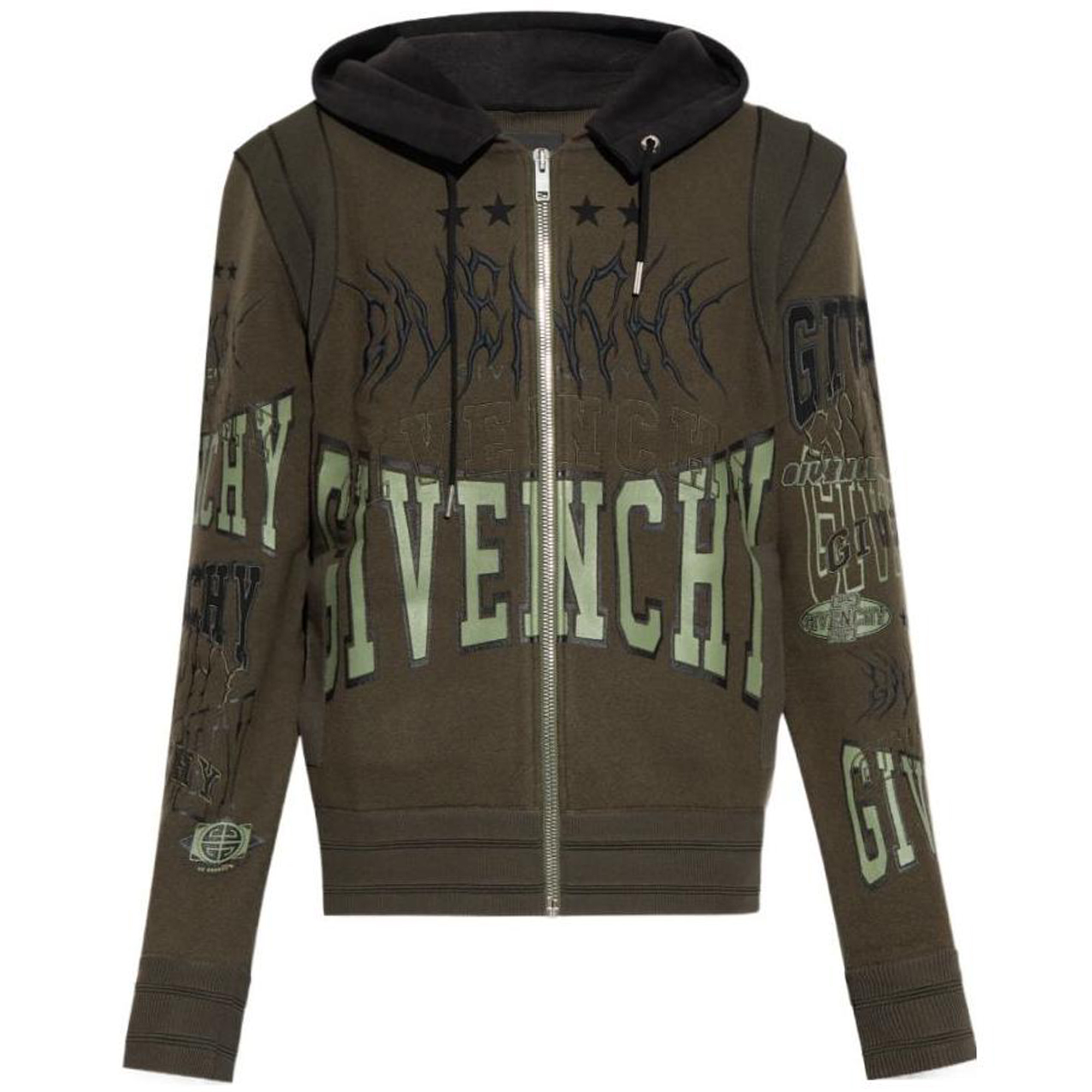 Givenchy FW23 Logo Print Hooded Jacket BM00ZD4YCC-309