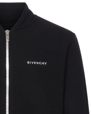 GIVENCHY FW23 Jaket Varsiti Cetakan Logo Hitam Lengan Panjang Outerwear BM014A4YFP-001 Purchase GIVENCHY FW23 Jaket Varsiti Cetakan Logo Hitam Lengan Panjang Outerwear BM014A4YFP-001