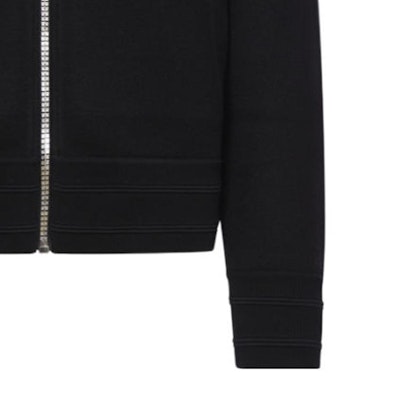 GIVENCHY FW23 Jaket Varsiti Cetakan Logo Hitam Lengan Panjang Outerwear BM014A4YFP-001 Details for GIVENCHY FW23 Jaket Varsiti Cetakan Logo Hitam Lengan Panjang Outerwear BM014A4YFP-001