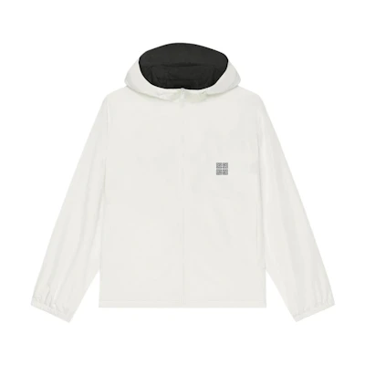 Givenchy FW23 Reversible 4G Embroidered Hoodie Jacket White Fashion BM015U1YEG-004