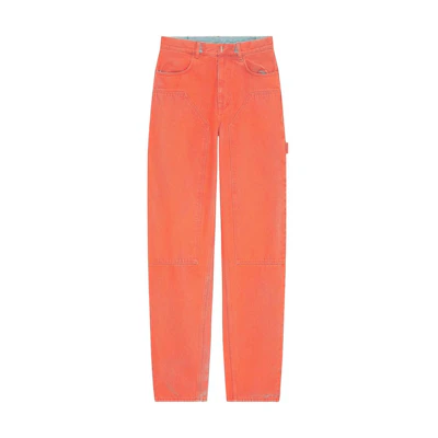 Givenchy FW23 Solid Color Straight-Leg Jeans with Pocket Zipper BM51A45Y6S-017