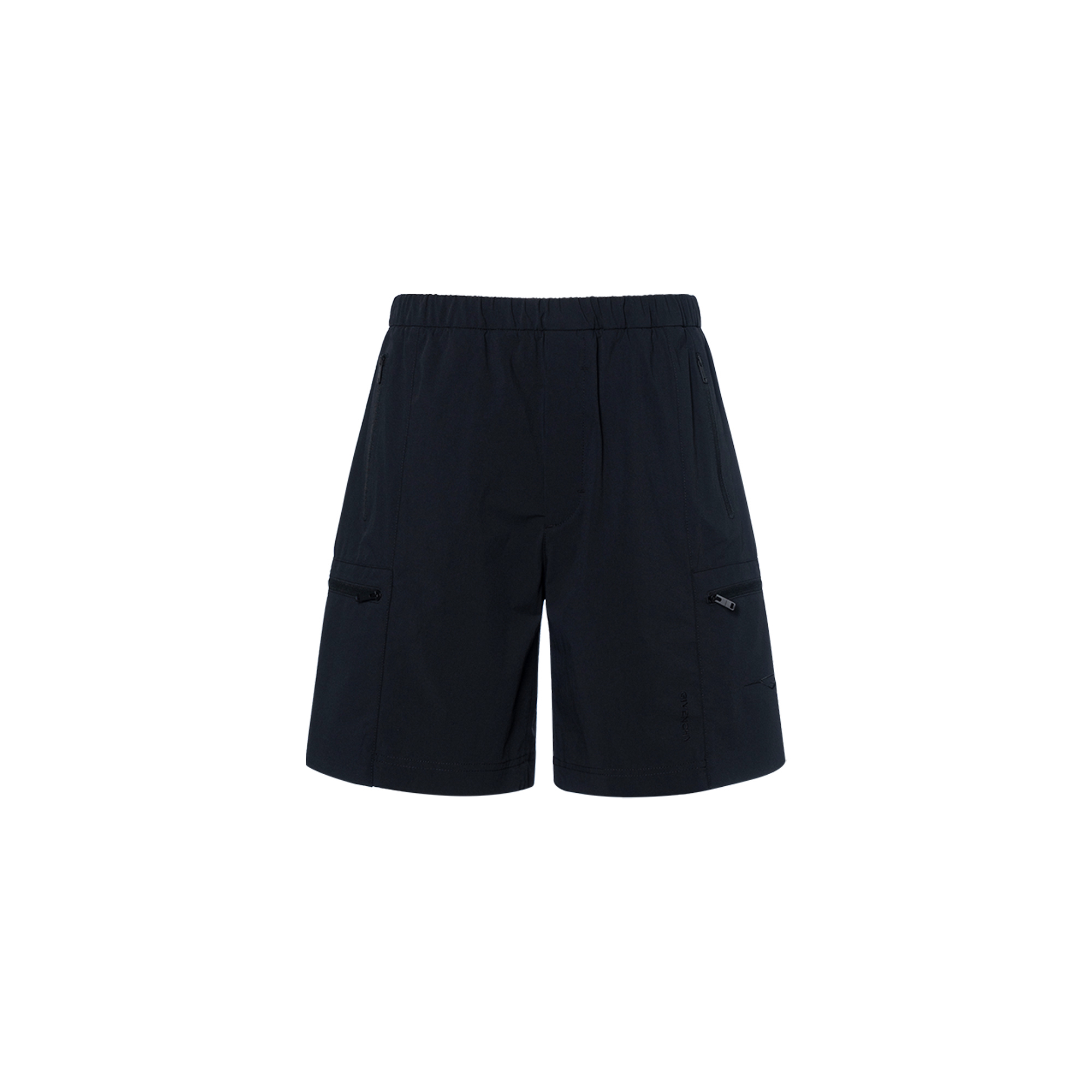 Givenchy FW23 Solid Color Utility Zip Casual Shorts Black Men’s BM516W14Q6-001