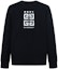 Buy Givenchy FW23 星星字母印花黑色圓領衛衣 BMJ0HA3YEL-001