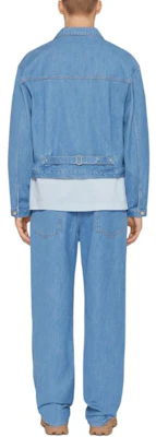 GIVENCHY FW24 Jeans Azul Claro Rectos con Tachuelas y Logo. BM51E35YAQ-452 Shop GIVENCHY FW24 Jeans Azul Claro Rectos con Tachuelas y Logo. BM51E35YAQ-452