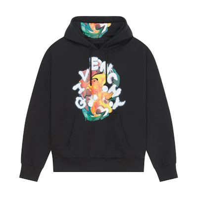Givenchy FW24 Oversized Graphic Print Hoodie Black () BMJ0LA3YLW-001