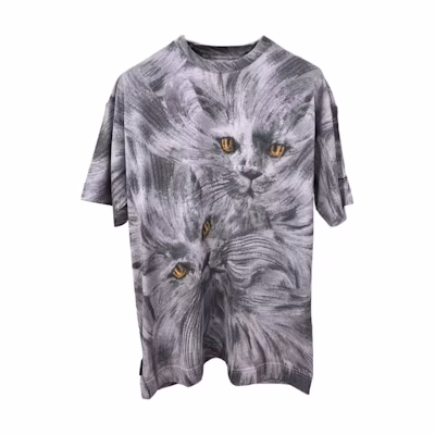 GIVENCHY FW24 Printed Crewneck Short Sleeve T-Shirt Men’s Grey BM71JA3YNP-960
