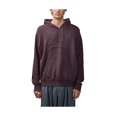 Givenchy FW24 Solid Color Oversized Hoodie Pullover Maroon BMJ0LA3YP1-604