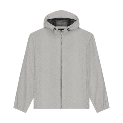 Givenchy FW24 Solid Color Zip-Up Hoodie Jacket in Gray BM011315U8-004