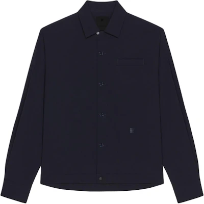 Givenchy FW24 Solid Logo Single-Breasted Long Sleeve Jacket - Night Blue BM610714PY-403 Buy Givenchy FW24 Solid Logo Single-Breasted Long Sleeve Jacket - Night Blue BM610714PY-403
