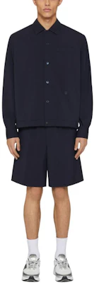 Givenchy FW24 Solid Logo Single-Breasted Long Sleeve Jacket - Night Blue BM610714PY-403 Lookbook Givenchy FW24 Solid Logo Single-Breasted Long Sleeve Jacket - Night Blue BM610714PY-403