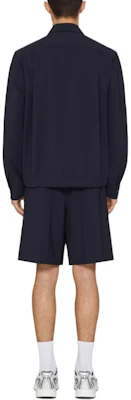 Givenchy FW24 Solid Logo Single-Breasted Long Sleeve Jacket - Night Blue BM610714PY-403 Shop Givenchy FW24 Solid Logo Single-Breasted Long Sleeve Jacket - Night Blue BM610714PY-403