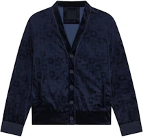 Givenchy FW24 Solid V-Neck Printed Single-Breasted Jacket Men’s Blue BMJ0MX316Z-401 Givenchy FW24 Solid V-Neck Printed Single-Breasted Jacket Men’s Blue BMJ0MX316Z-401