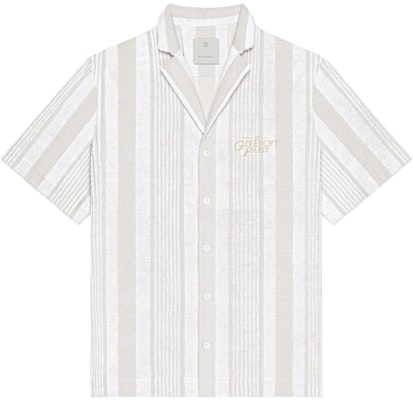 纪梵希FW24条纹刺绣标志宽松版衬衫白色 BM61163162-118 Buy 纪梵希FW24条纹刺绣标志宽松版衬衫白色 BM61163162-118