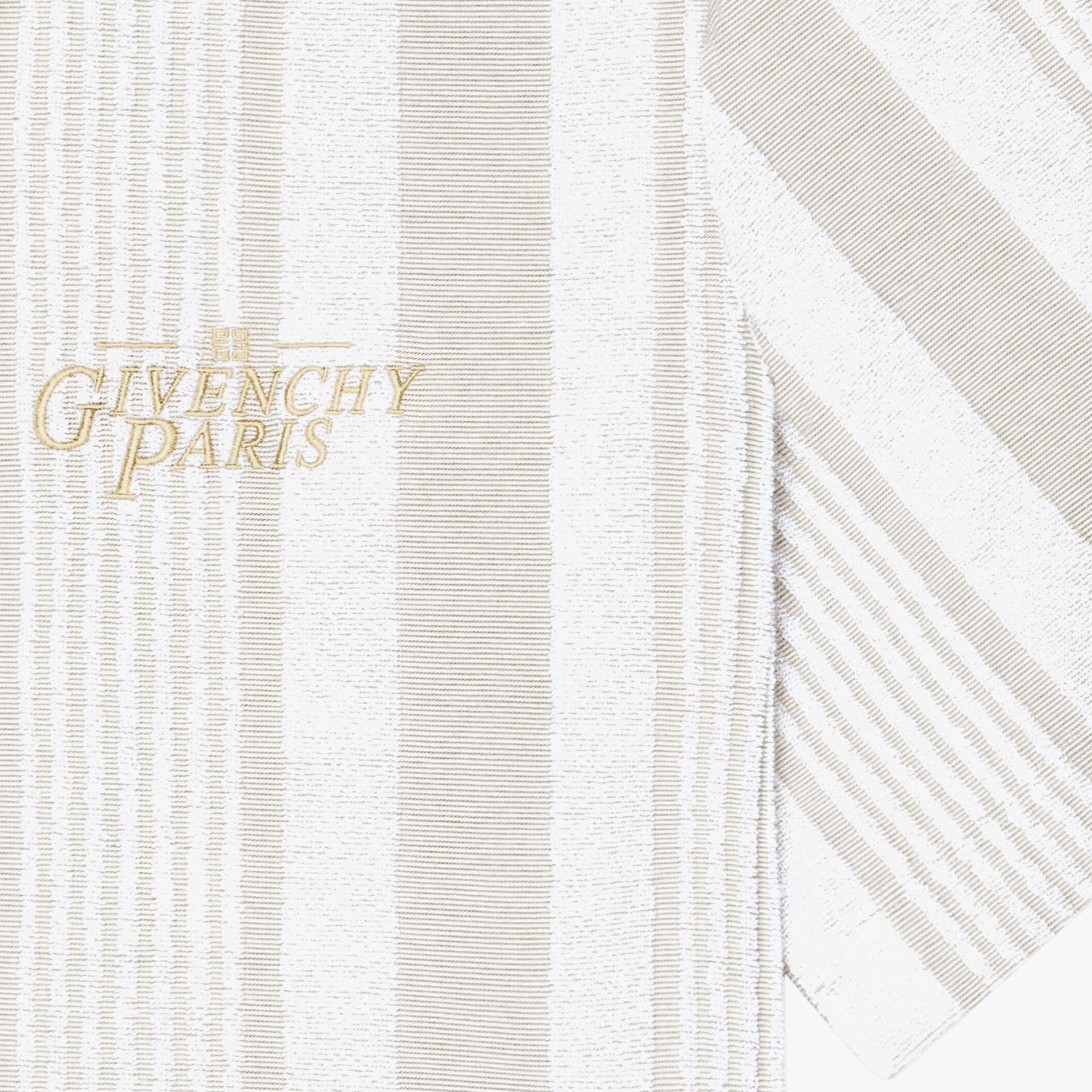 Sizing 纪梵希FW24条纹刺绣标志宽松版衬衫白色 BM61163162-118