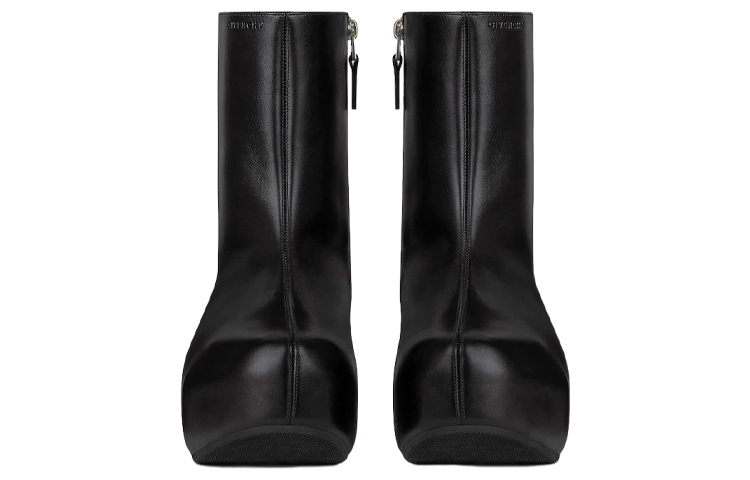 Shop Givenchy G Sabot ''Cuir Noir'' BHZ01JH17U-001