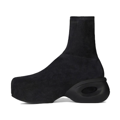 Givenchy G Clog 'Velvet Leather Fashion Boot - Black'