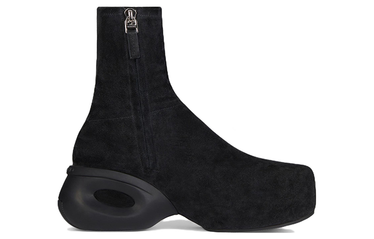 Order Givenchy G Clog ''Fluwelen Leren Mode Laars - Zwart'' BHZ01BH17T-001
