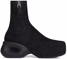 Order 纪梵希G Clog黑色天鹅绒皮革时尚靴 BHZ01BH17T-001