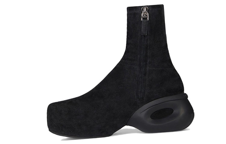 Lookbook Givenchy G Clog ''Fluwelen Leren Mode Laars - Zwart'' BHZ01BH17T-001
