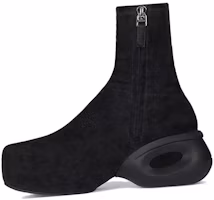 Lookbook 纪梵希G Clog黑色天鹅绒皮革时尚靴 BHZ01BH17T-001