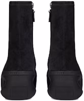 Purchase 纪梵希G Clog黑色天鹅绒皮革时尚靴 BHZ01BH17T-001