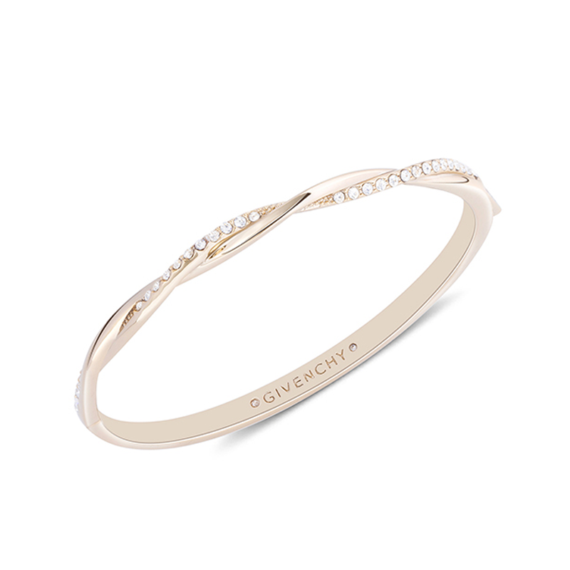 Givenchy Gold Bracelet with Engraved Letters - Unisex Luxury Alloy Crystal Design. 60572954-887