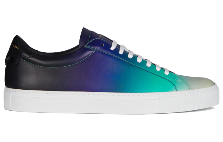 Givenchy Gradient Matte Leather Sneakers 'Black Blue Green' 圖 2