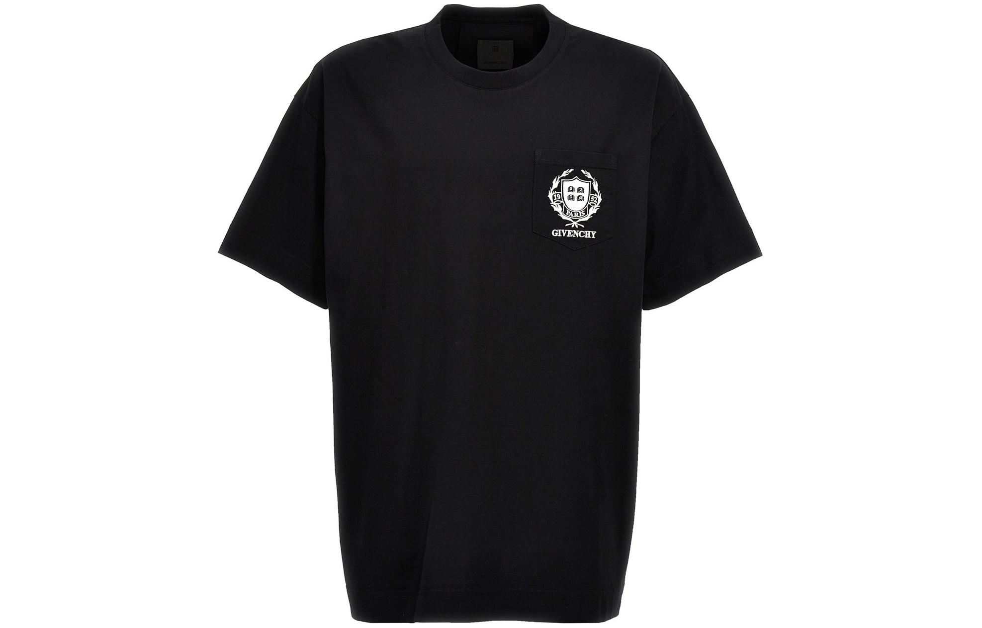 Buy Givenchy Graphic Print Crewneck Short Sleeve T-Shirt Black BM71J83YL0-001