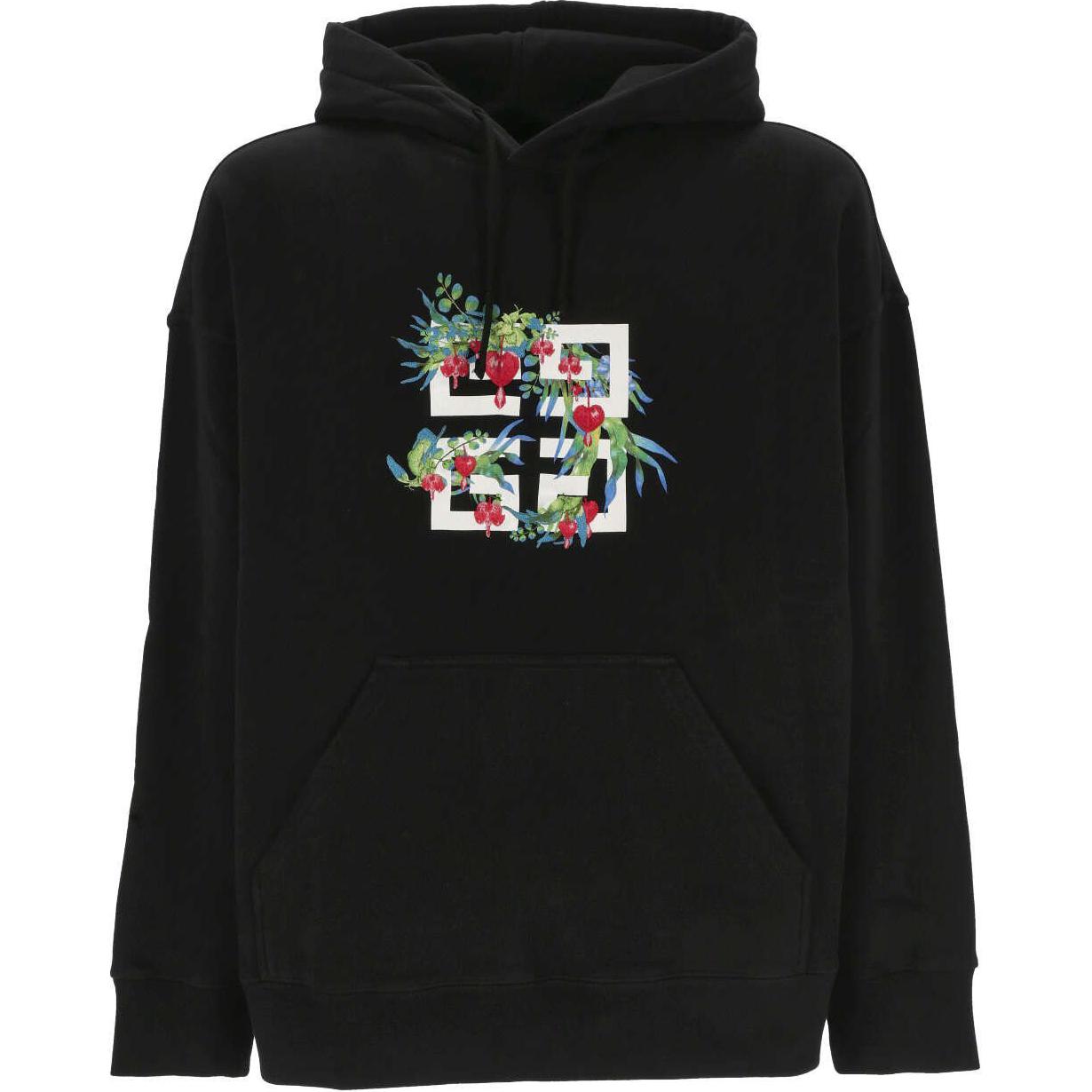 Givenchy Graphic Print Slim Fit Hoodie Black () BMJ0HC3YJX-001
