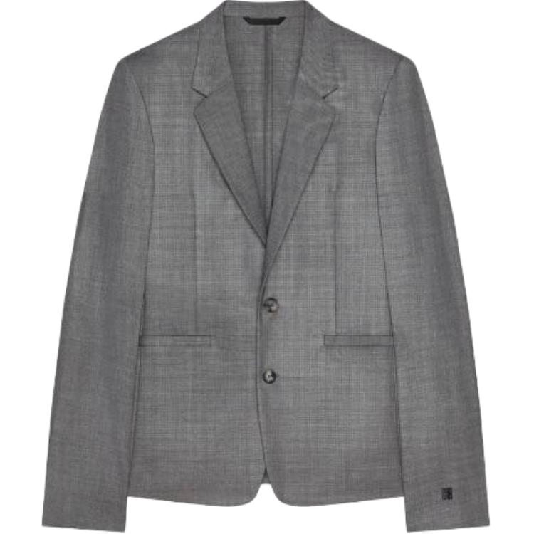 Givenchy Gray Slim-Fit Single-Breasted Jacket BM30GR15K7-004