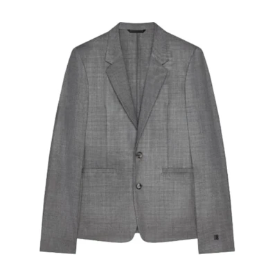 Givenchy Gray Slim-Fit Single-Breasted Jacket BM30GR15K7-004