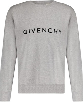 GIVENCHY Grey Crewneck Logo Print Long Sleeve Sweatshirt. BMJ0HA3YAC-055 Order GIVENCHY Grey Crewneck Logo Print Long Sleeve Sweatshirt. BMJ0HA3YAC-055