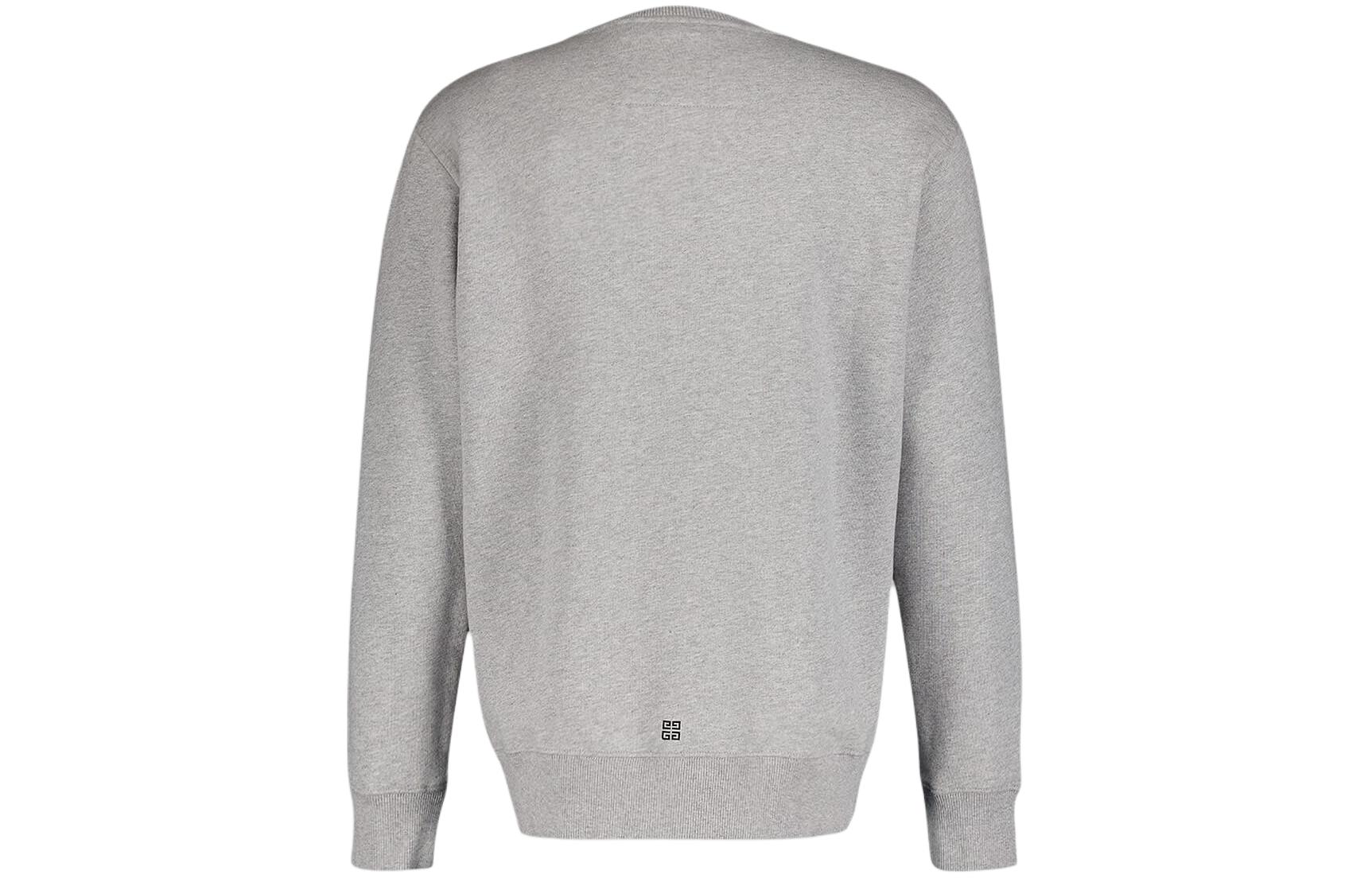 Lookbook GIVENCHY Grey  Crewneck Logo Print Long Sleeve Sweatshirt. BMJ0HA3YAC-055