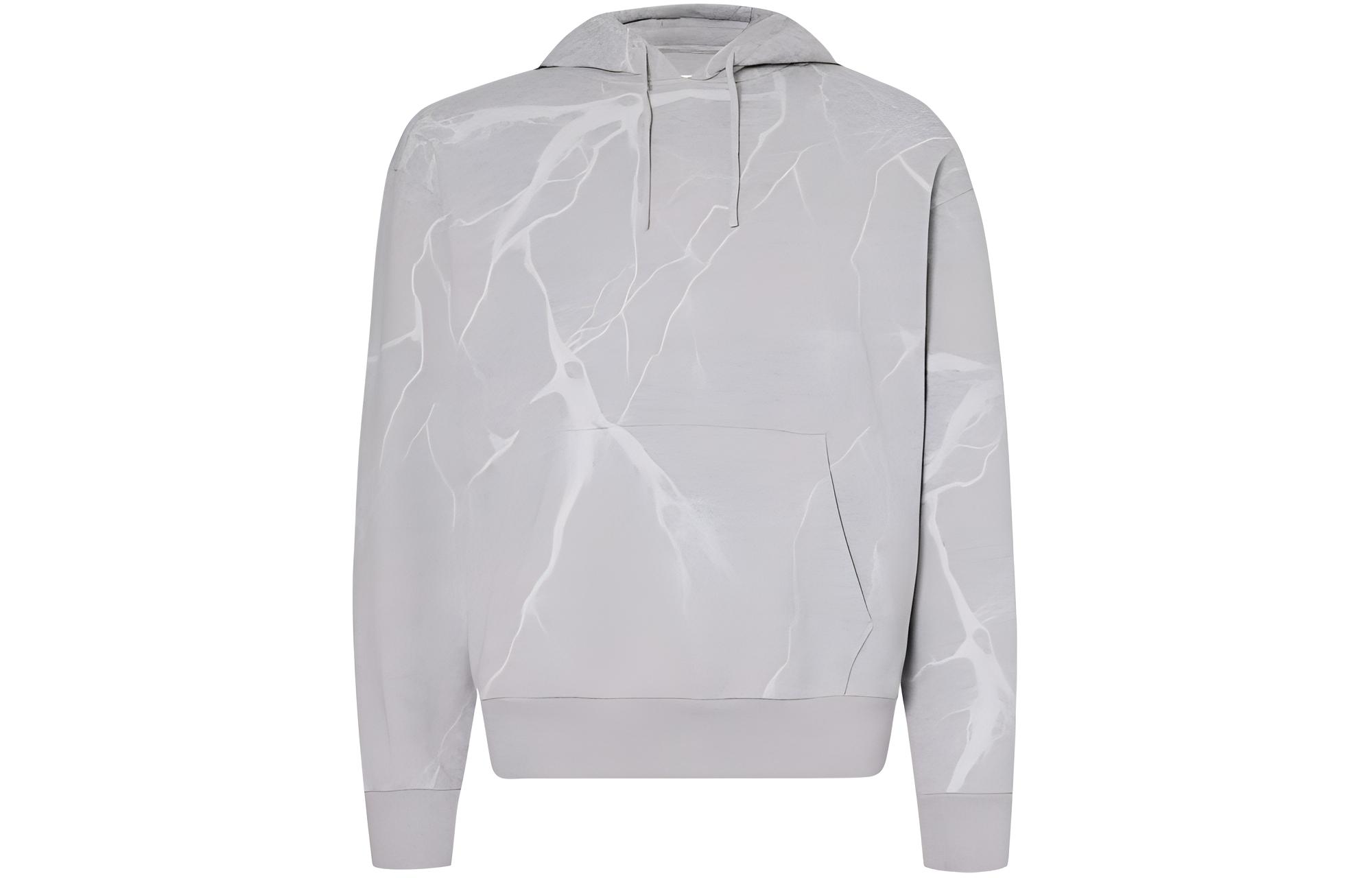 Givenchy Grey Lightning Pattern Hoodie BMJ0LA3YJH055