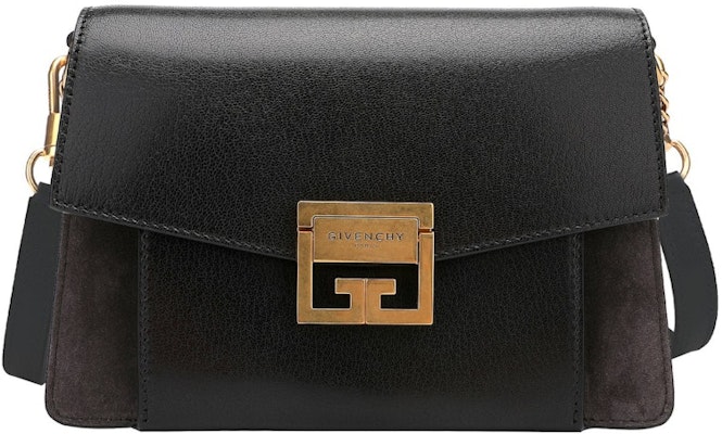 Givenchy GV3 Bag Small in Grained Leather and Suede Black Buy Givenchy GV3 Bag Small in Grained Leather and Suede Black