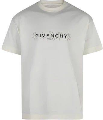 ジバンシィ アイボリー ホワイト レタープリント クルーネック スリムフィット Tシャツ BM71JA3YN0-105 Buy ジバンシィ アイボリー ホワイト レタープリント クルーネック スリムフィット Tシャツ BM71JA3YN0-105