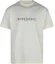 Order ジバンシィ アイボリー ホワイト レタープリント クルーネック スリムフィット Tシャツ BM71JA3YN0-105