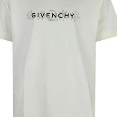 ジバンシィ アイボリー ホワイト レタープリント クルーネック スリムフィット Tシャツ BM71JA3YN0-105 Purchase ジバンシィ アイボリー ホワイト レタープリント クルーネック スリムフィット Tシャツ BM71JA3YN0-105