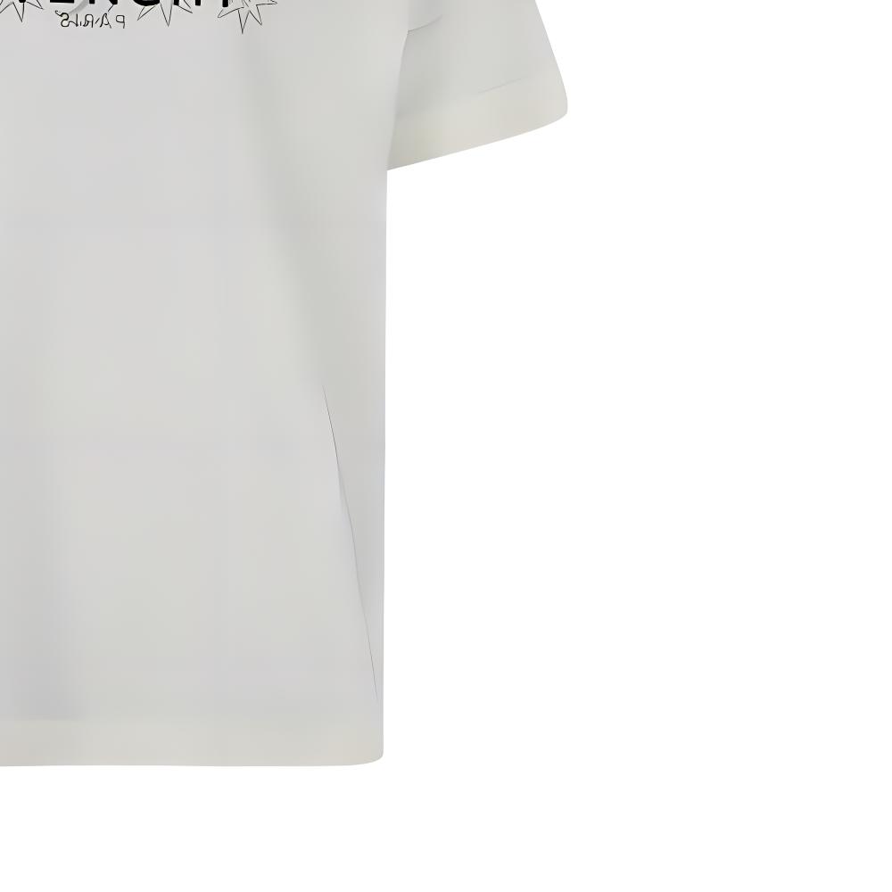 GIVENCHY Ivory White  Letter Print Crewneck Slim Fit Short Sleeve T-Shirt BM71JA3YN0-105 圖 8