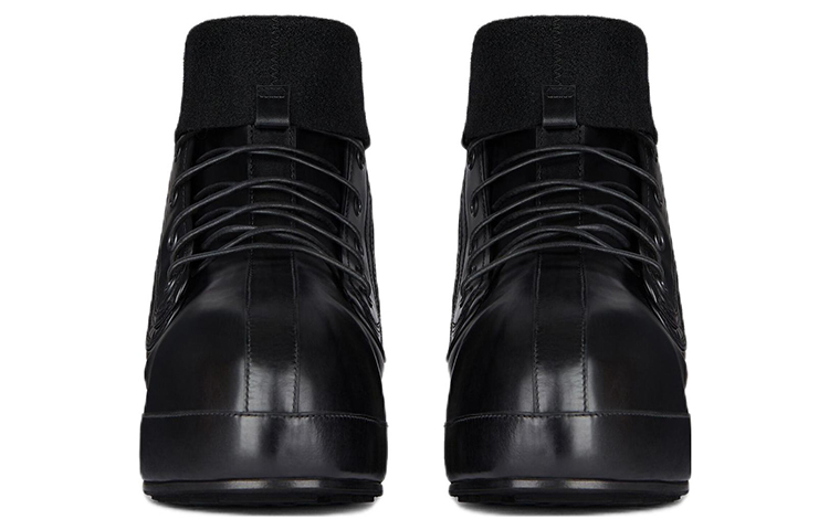 Lookbook ジバンシィ レザー レースアップ ブーツ (黒) BH603PH1EH-001