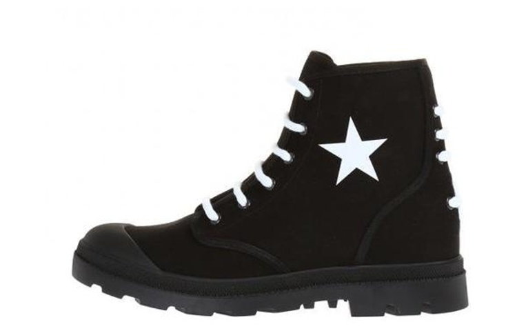 Givenchy Leather Lace-Up Boots Black 'Star' BM08383834-001