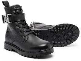 Details for GIVENCHY紀梵希 皮革 系帶圓頭 時尚短靴 黑色